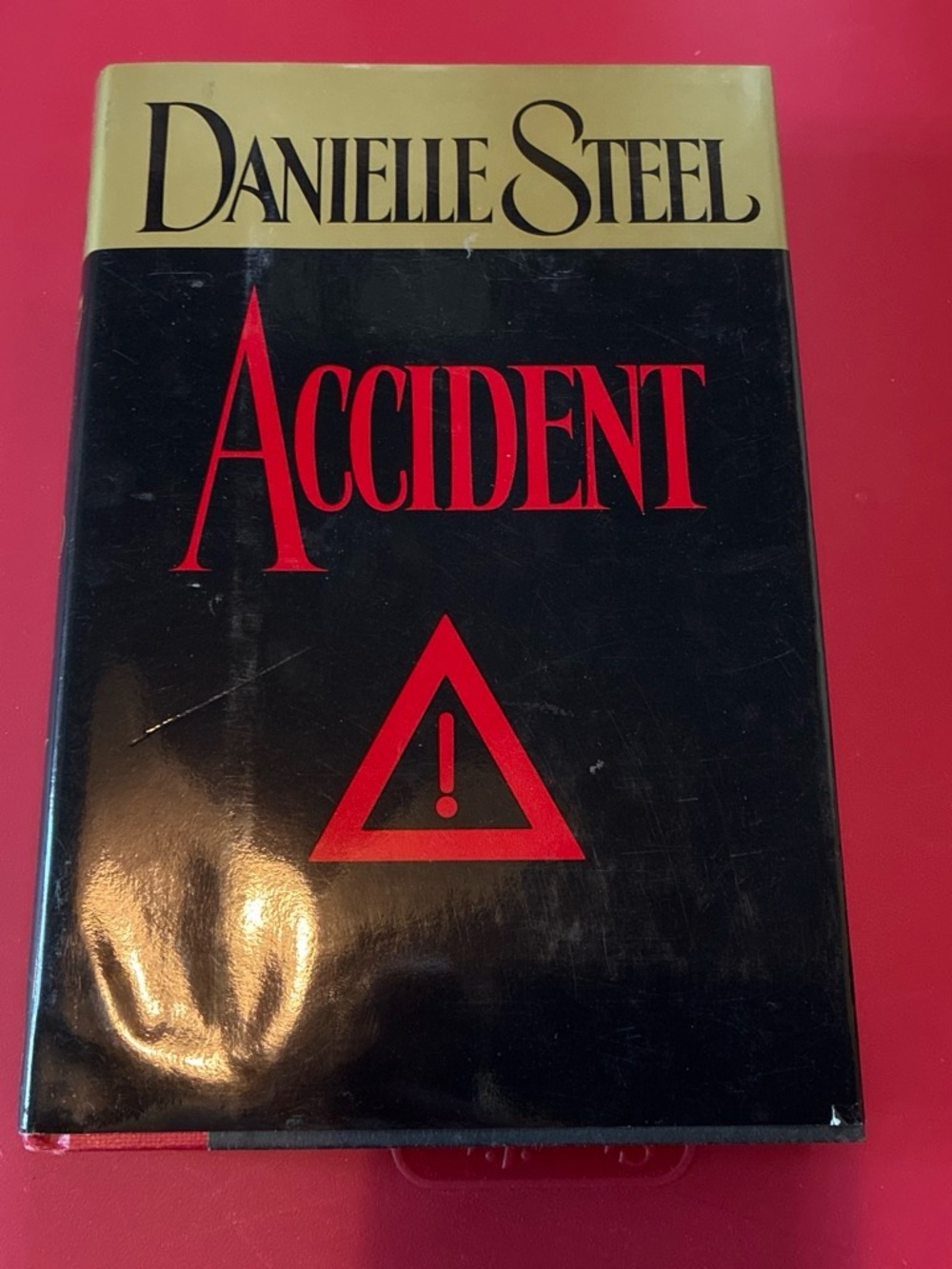 'Accident' Hardcover Book - Black and Red